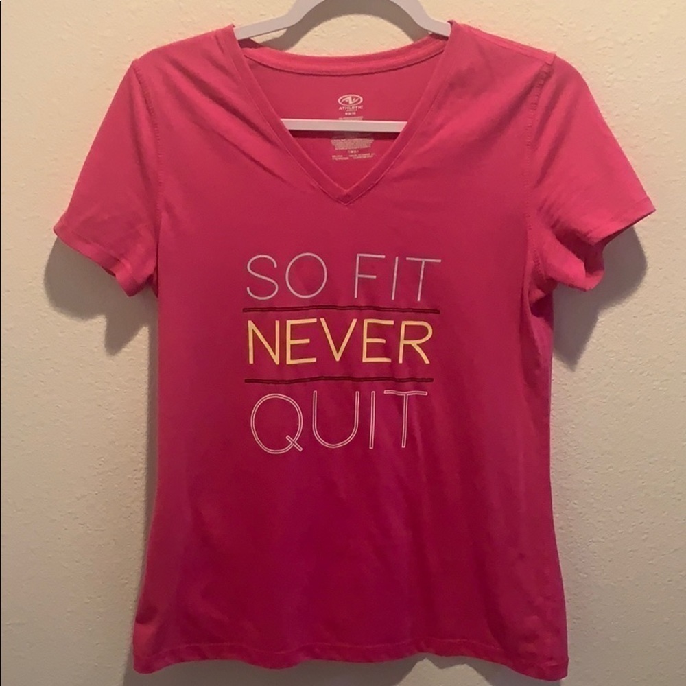 Athletic Works Women’s Top Pink w/graphic size M.​​​​​​​​​​​​​​​​​​​​​​